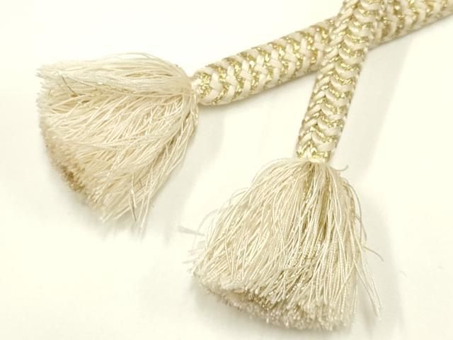 平和屋着物○極上 有職組紐道明 帯締め 冠組 礼装用 金糸 宮内庁御用