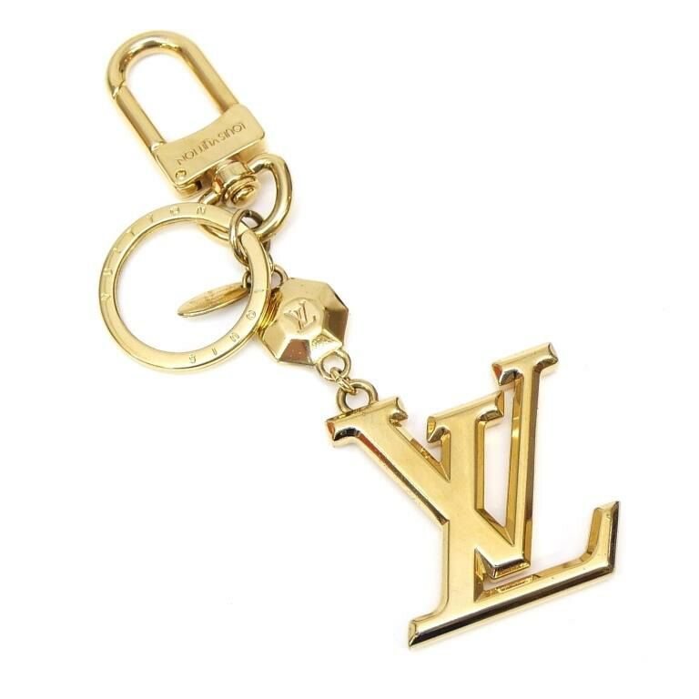 ルイ ヴィトン LOUISVUITTON キーホルダー・LV ファセット M65216 ゴールド