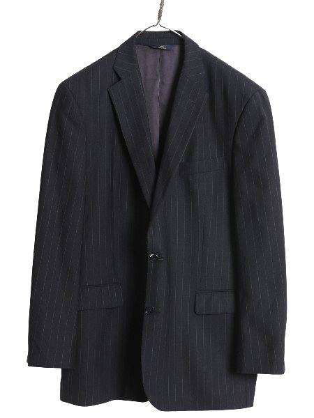 ブルックスブラザーズ テーラード ジャケット メンズ XL 程 ストライプ ブレザー スーツ ストレッチ ウール サマー