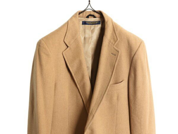 80s ブルックスブラザーズ テーラード ジャケット メンズ L 程 旧タグ ヴィンテージ BROOKSGATE ブレザー キャメル ヘアー ブラウン