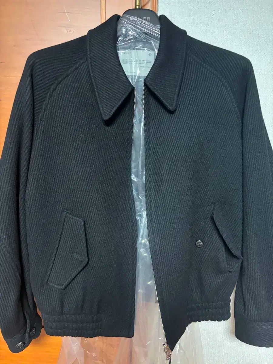 95 ベルリエ ダイアゴナル ヘビー ウール ジャケット ブラック