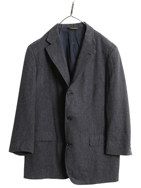 00s ブルックスブラザーズ ツイード テーラード ジャケット メンズ XL 程 古着 ウール ブレザー ヘリンボーン ストライプ