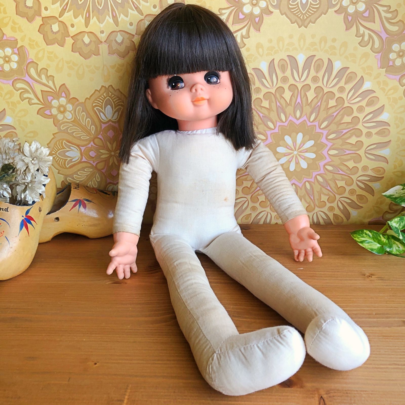 オオイケ抱き人形/アンちゃん/ヴィンテージドール55cm - メルカリ