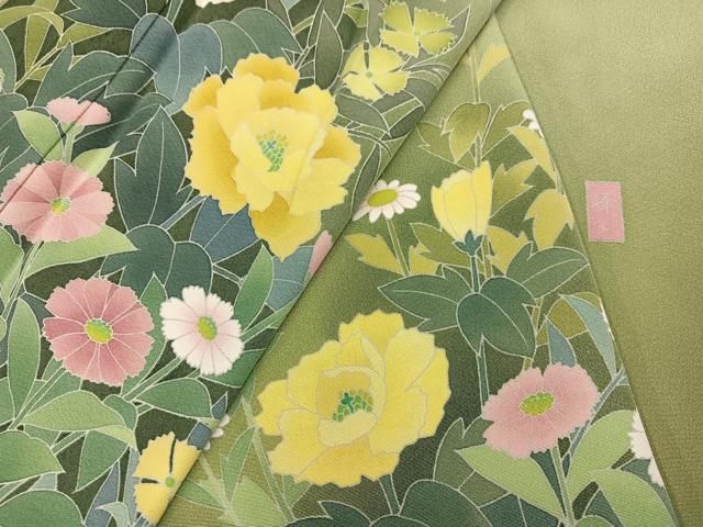 草花文 暈し染め