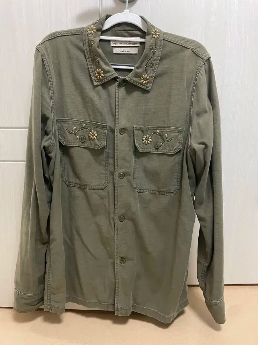 レミ リリーフ Remi Relief スタッズ ミリタリー シャツ XXL