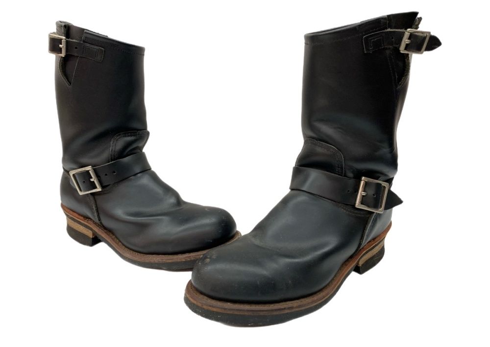 レッドウィング RED WING ENGINEER BOOTS エンジニア ブーツ ロング バイク 革靴 シューズ 黒 2268 メンズ靴 ブーツ エンジニア ブラック サイズ 8 1 2D 104S-1049