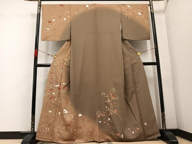 平和屋着物 訪問着 枝花文 金彩 正絹 ph