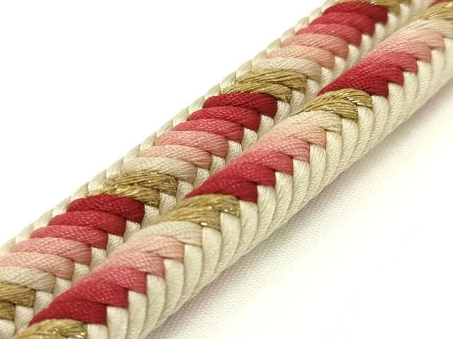 平和屋着物●極上　有職組紐道明　帯締め　奈良組　金糸　宮内庁御用　国立博物館御用　東京芸術大学御用 　逸品　AABC4237ay 平和屋着物○極上 有職組紐道明 帯締め 奈良組 金糸 宮内庁御用 国立