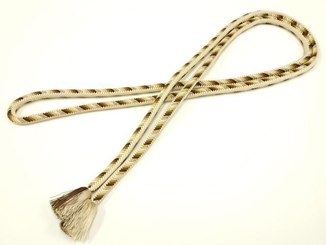 平和屋着物○極上 有職組紐道明 帯締め 奈良組 金糸 宮内庁御用 国立