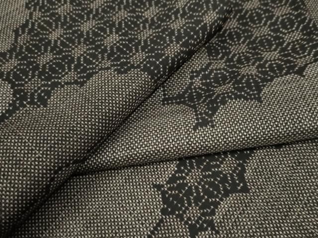 平和屋着物 本場大島紬 7マルキ 雲重ね吉祥文 正絹 yc