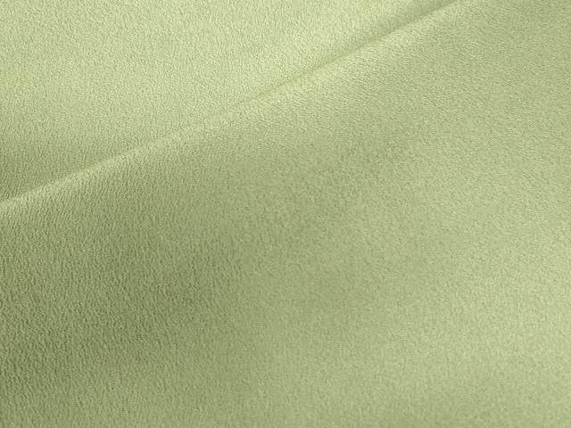  平和屋着物 色無地 胴抜き仕立て 柳色 洗える着物 yc 色無地 着物