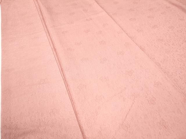 上質な色無地 花唐草地紋