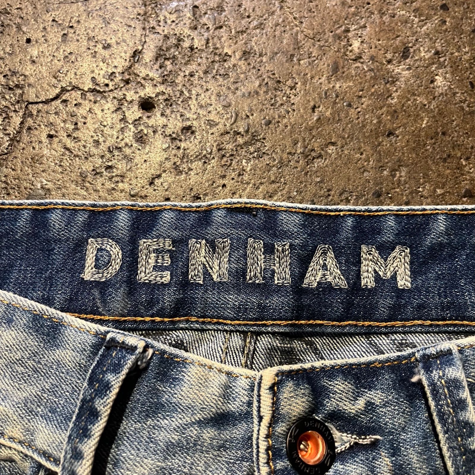 DENHAM デンハム ダメージ加工 クロップド デニム パンツ DENIM PANTS 
