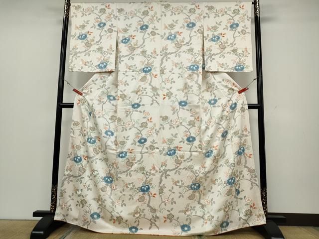 平和屋着物 創業460年 千總 小紋 絞り 枝橘文 金彩 正絹 ut