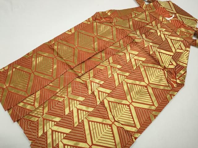 平和屋着物 男性 馬乗り袴 舞台衣装 菱松葉文 金糸 CAAZ2538ut