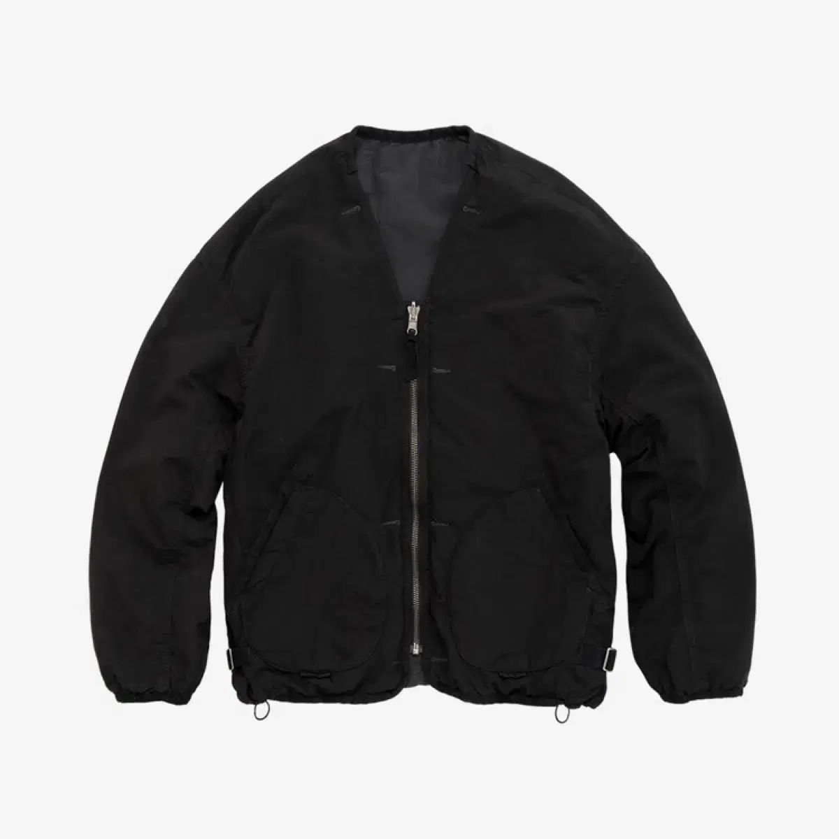 2 POLYTERU 25fw リバーシブル ライナー ジャケット ブラック チャコール