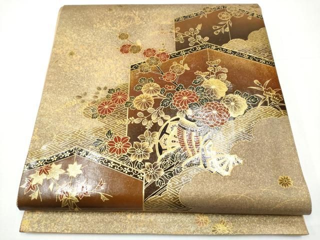 袋帯 漆芸作家　金森一博作　高級漆 袋帯 袋帯 漆芸作家 金森一博作 高級漆 袋帯