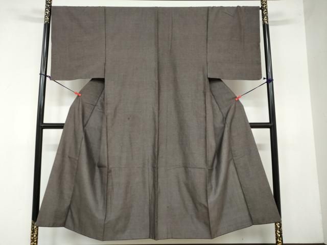 平和屋着物 男性 紬 アンサンブル 霞文 正絹 DAAY5493ud