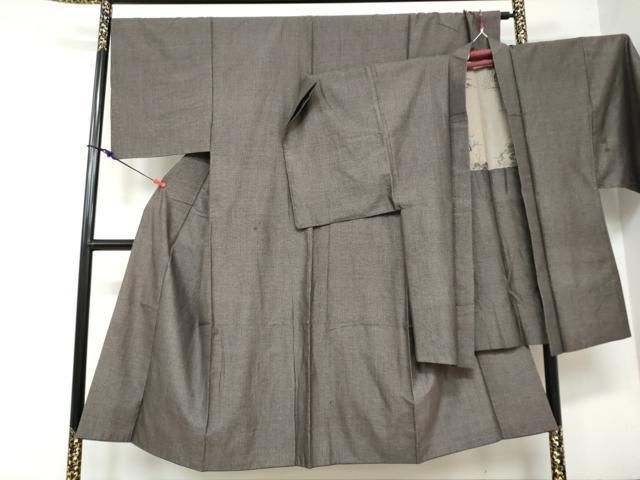 平和屋着物 男性 紬 アンサンブル 霞文 正絹 DAAY5493ud