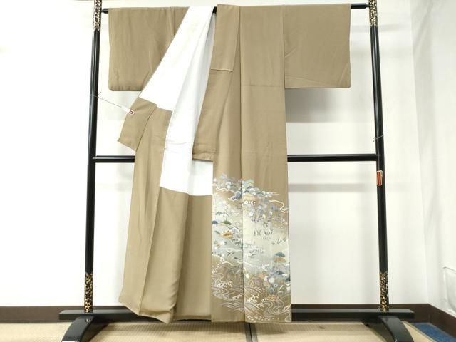 平和屋着物 豪華色留袖 立波籬松竹梅風景文 暈し染め 金彩 正絹 yc