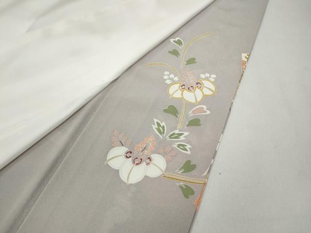 平和屋着物○豪華色留袖 駒刺繍 色紙鳳凰花文 金銀彩 正絹