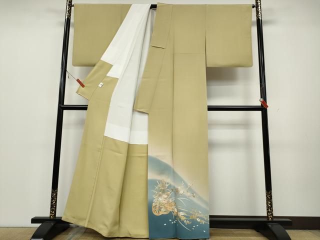 平和屋着物 豪華色留袖 花車文 暈し染め 金銀彩 京都きもの友禅扱い 正絹 ut