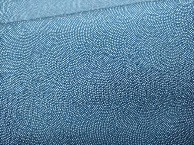  平和屋着物 江戸小紋 鮫小紋柄 鬼しぼ縮緬 正絹 ut 小紋 着物