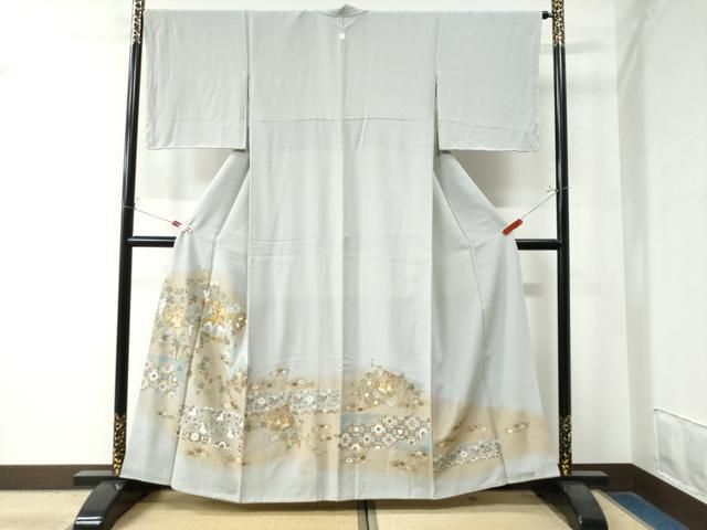 平和屋着物 豪華色留袖 刺繍 破れ色紙動物花唐草文 金彩 正絹 yc