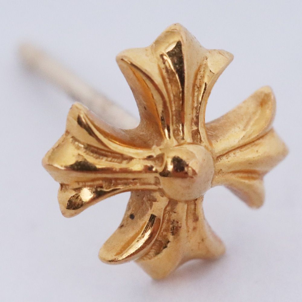 CHROME HEARTS No2 CHプラス スタッドピアス 22K ゴールド