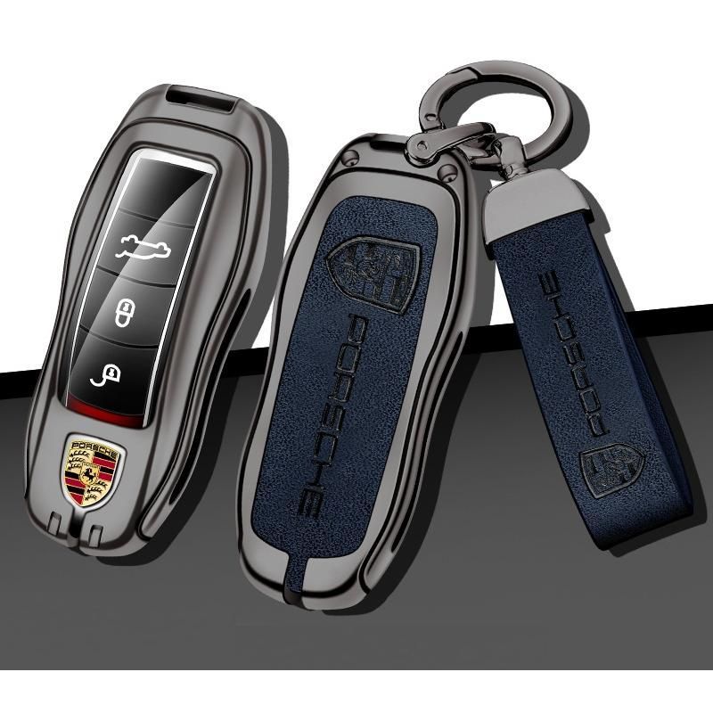 PORSCHE◇深錆色⁄ブルー◇キーケース ポルシェ ◇ポルシェ
