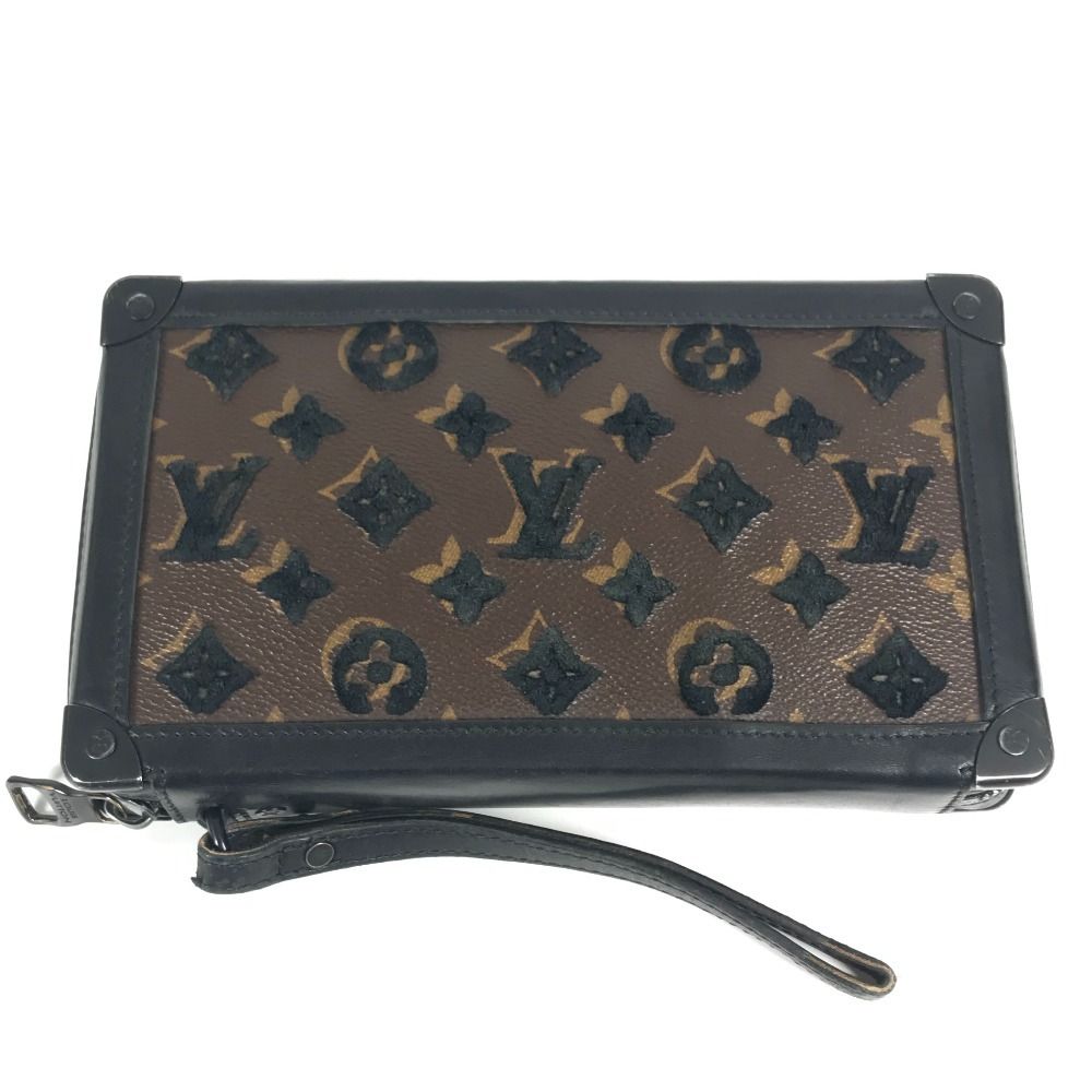 LOUIS VUITTON ルイヴィトン クラッチバッグ ソフトトランク クラッチ M45061 モノグラムキャンバス ブラック