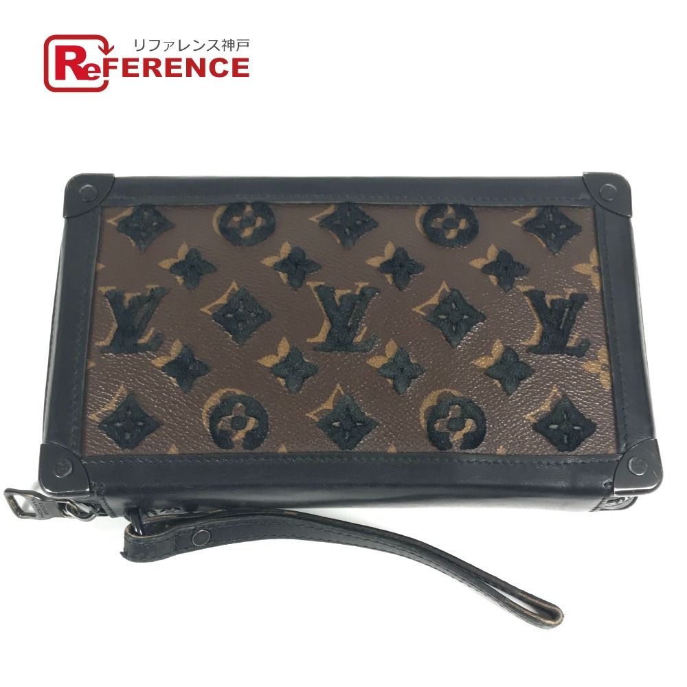 LOUIS VUITTON ルイヴィトン クラッチバッグ ソフトトランク クラッチ M45061 モノグラムキャンバス ブラック