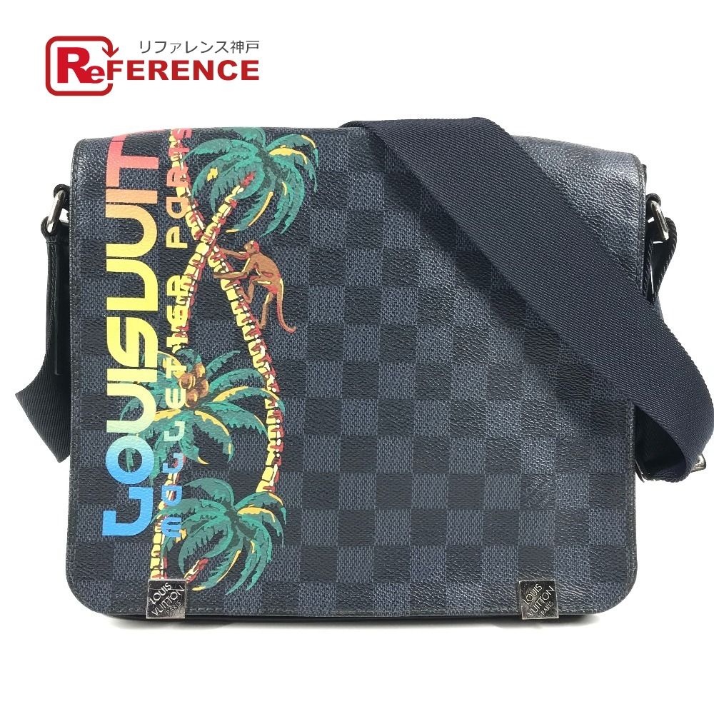 LOUIS VUITTON ルイヴィトン ショルダーバッグ ディストリクトPM N50005 ダミエコバルトキャンバス ネイビー