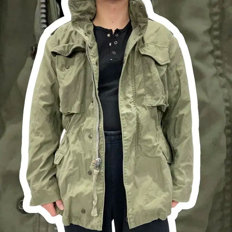 70s アルファ インダストリーズ M-65 フィールドジャケット マウンテンパーカー L V5