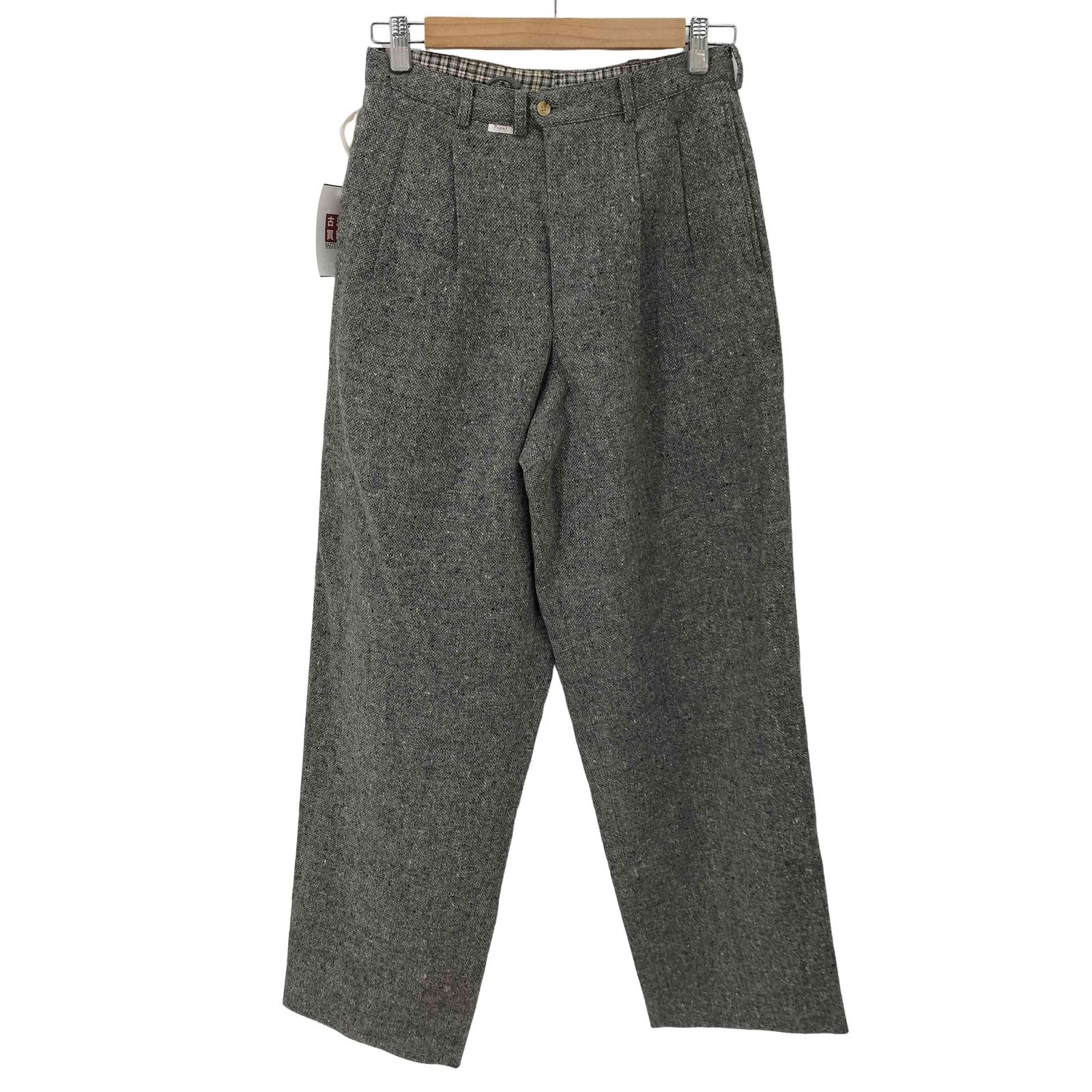 パパス papas Hireland By JOHN HANLY製ウール使用 ツイード 2タック スラックス メンズ JPN：M