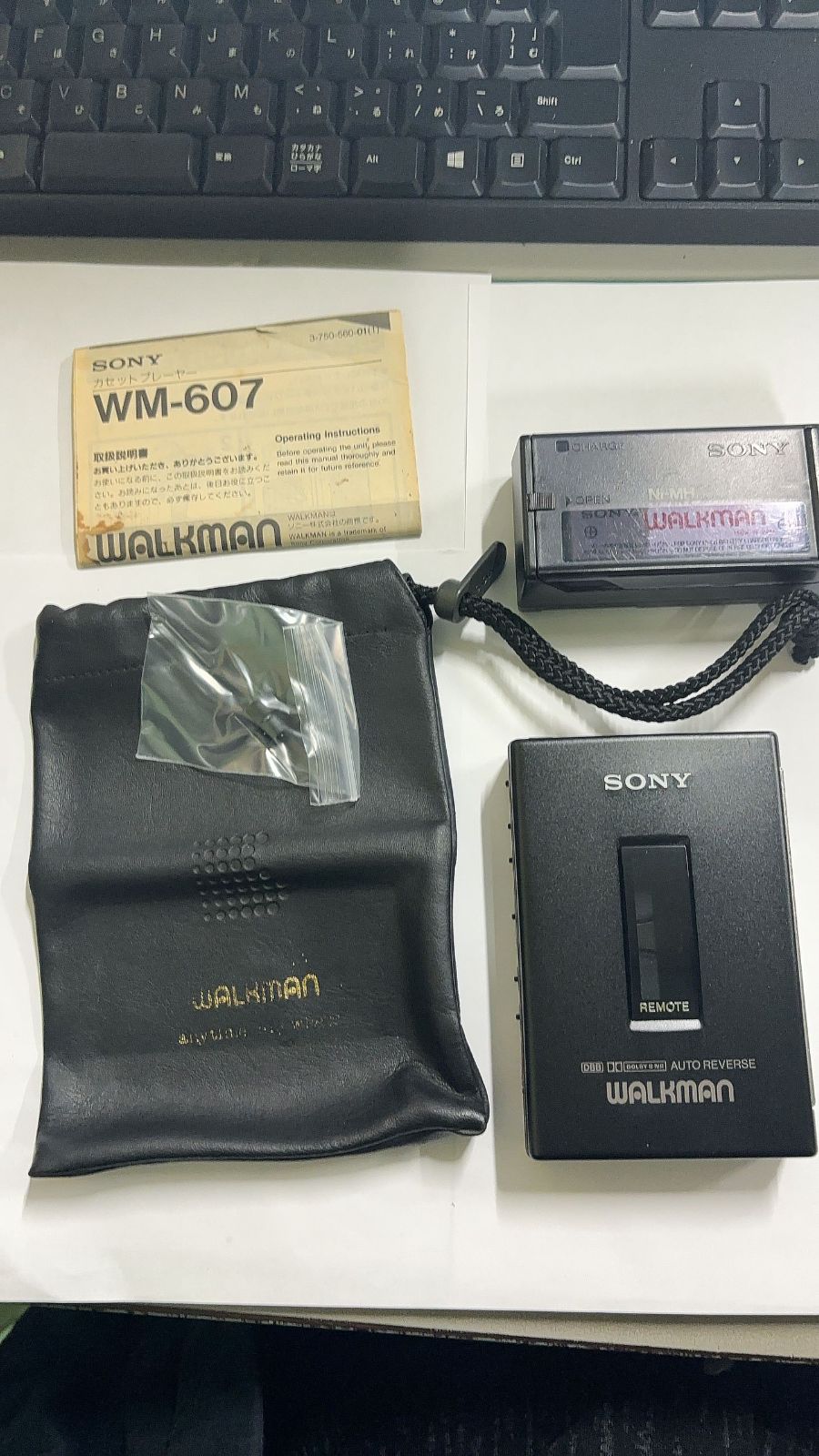 MR 01484 動作〇 SONY ソニー WALKMAN DBB重低音搭載 ポータブルカセットプレーヤー WM 607 整備品