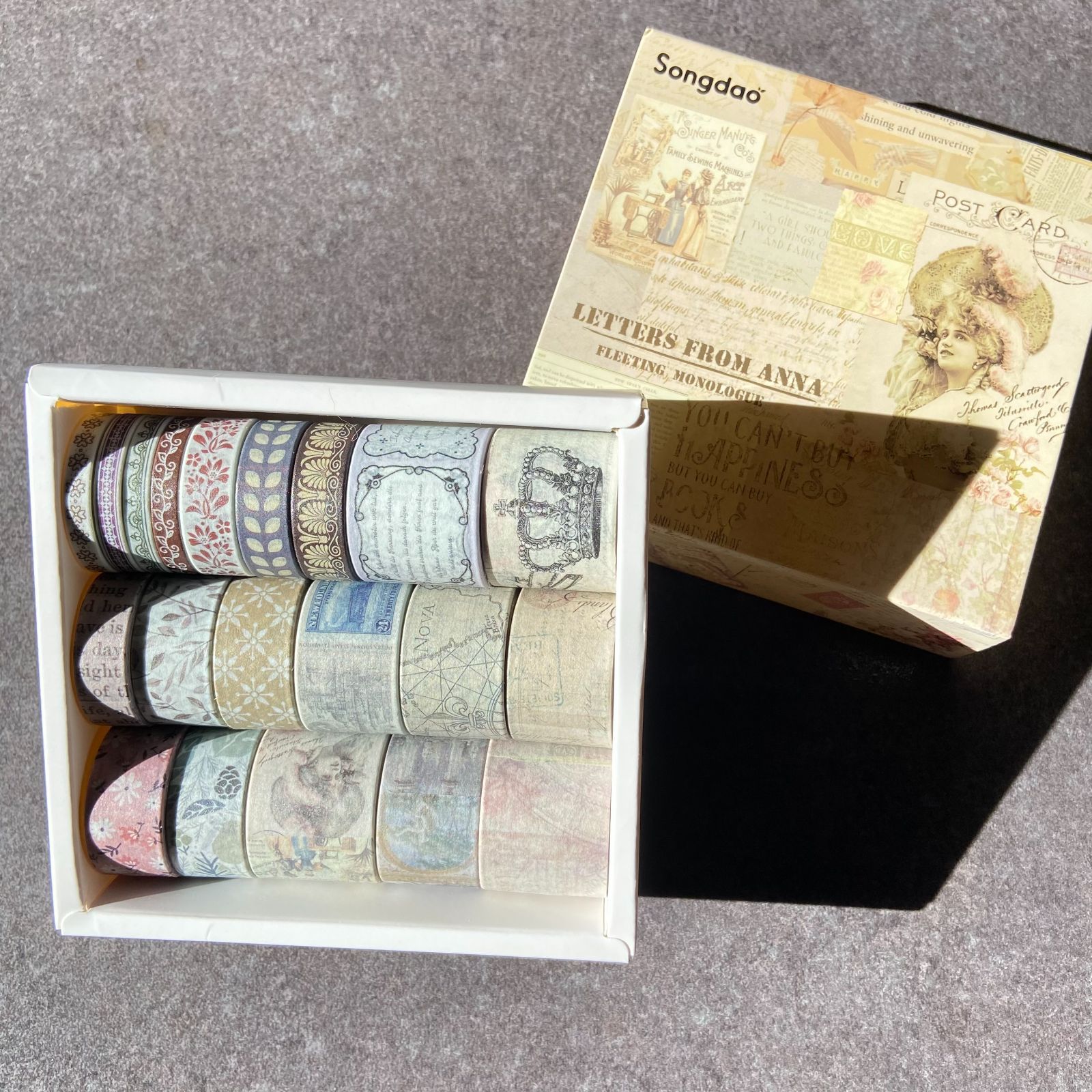 コルテ 廃盤マスキングテープ アンティークマルシェ エンジェル 6本セット 中古 コルテ 廃盤マスキングテープ アンティークマルシェ エンジェル 6本