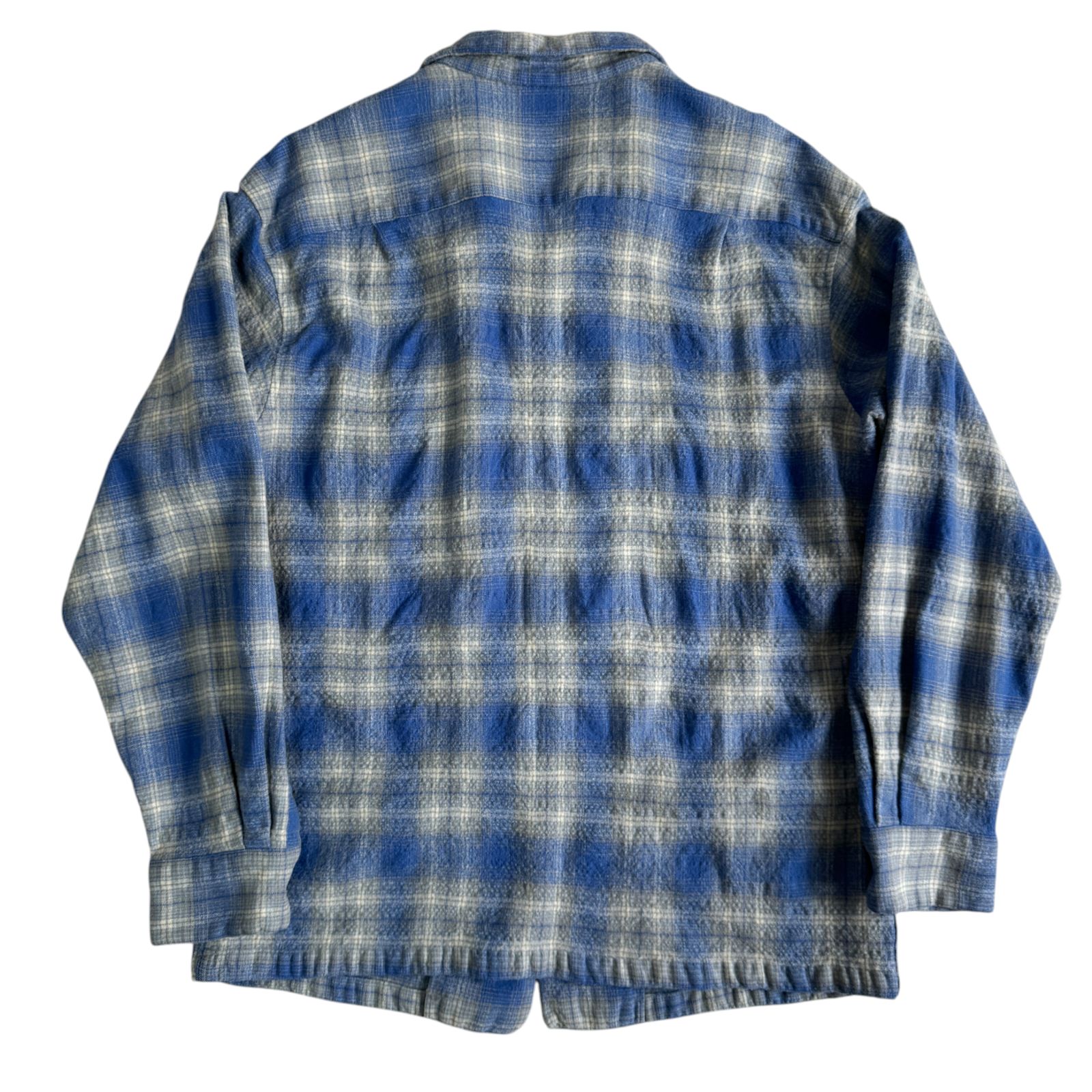 スペシャル 60s ペンドルトン オンブレ チェック ボード シャツ L ブルー 00s Pendleton ペンドルトン ボードシャツ BoardShirt Lサイズ ブルー