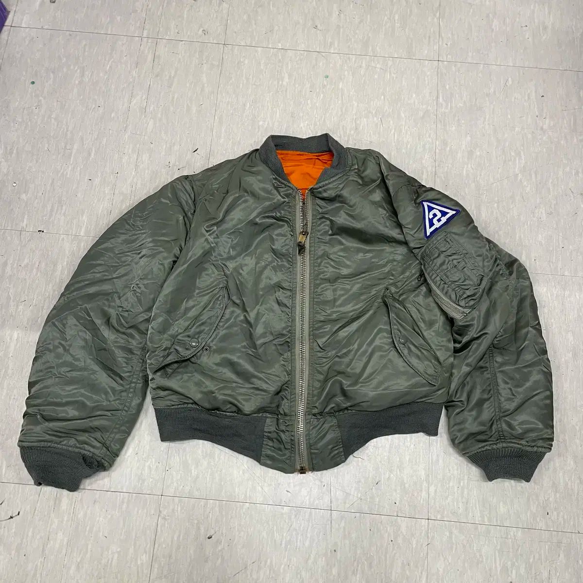 70年代 アルファ インダストリーズ MA-1ジャケット マウンテンパーカー L V6