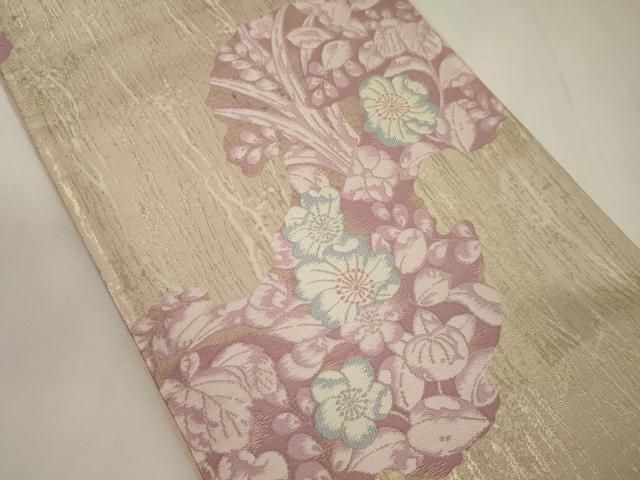 平和屋着物◎六通柄袋帯 辻が花 金糸 正絹 逸品 CABA0006oy - メルカリ