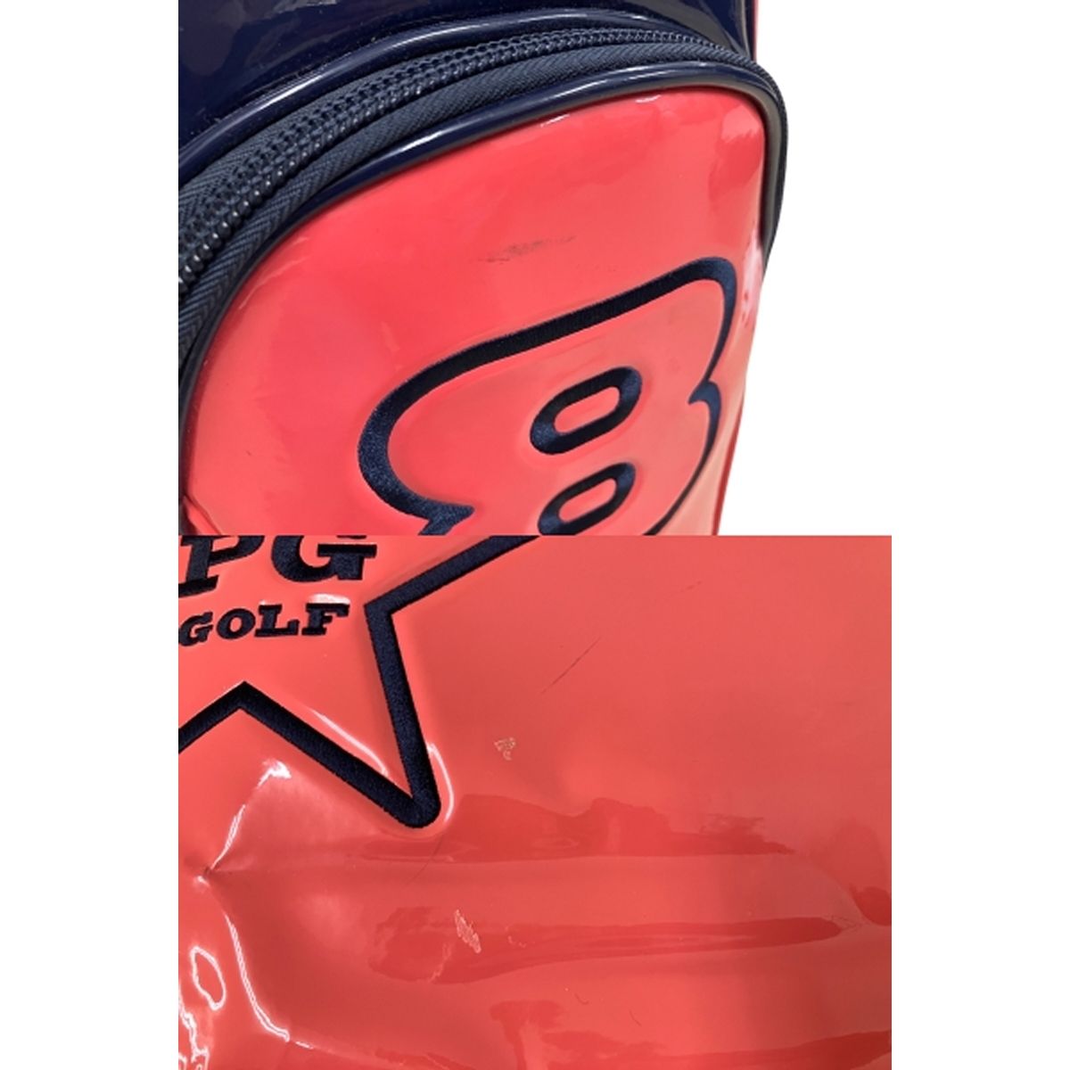 カート式エナメルキャディバッグ 6分割