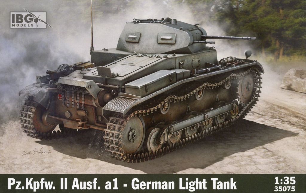 プラモデル 1 35 ドイツII号a 1軽戦車 PB 35075 デカール貼り ミニチュア植物