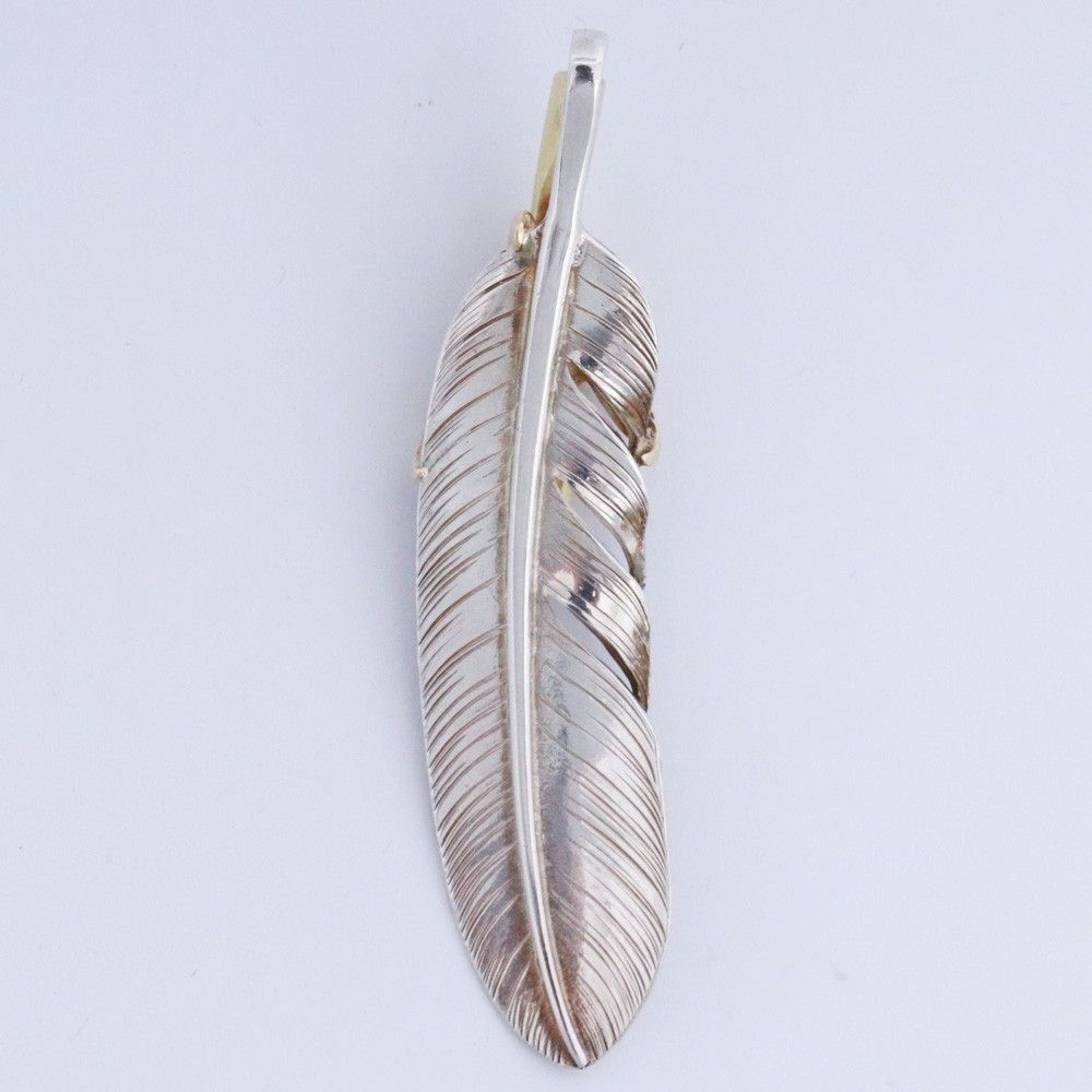 TARO WASHIMI L feather 02 K 18 eagle claw pendant シルバー W 1 FL C 06