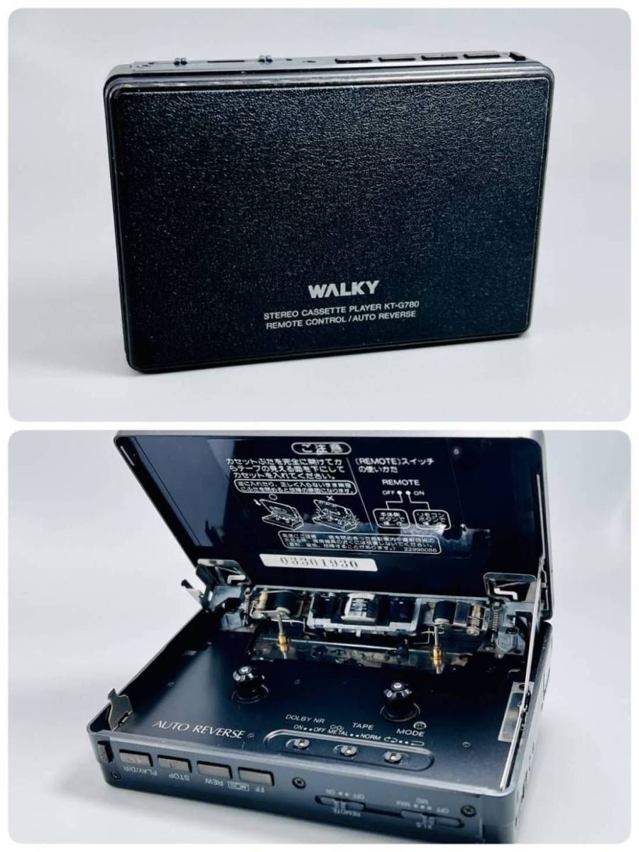 MR-01485 TOSHIBA Walky KT-G780 カセットプレーヤー AUTO REVERS 実用OK