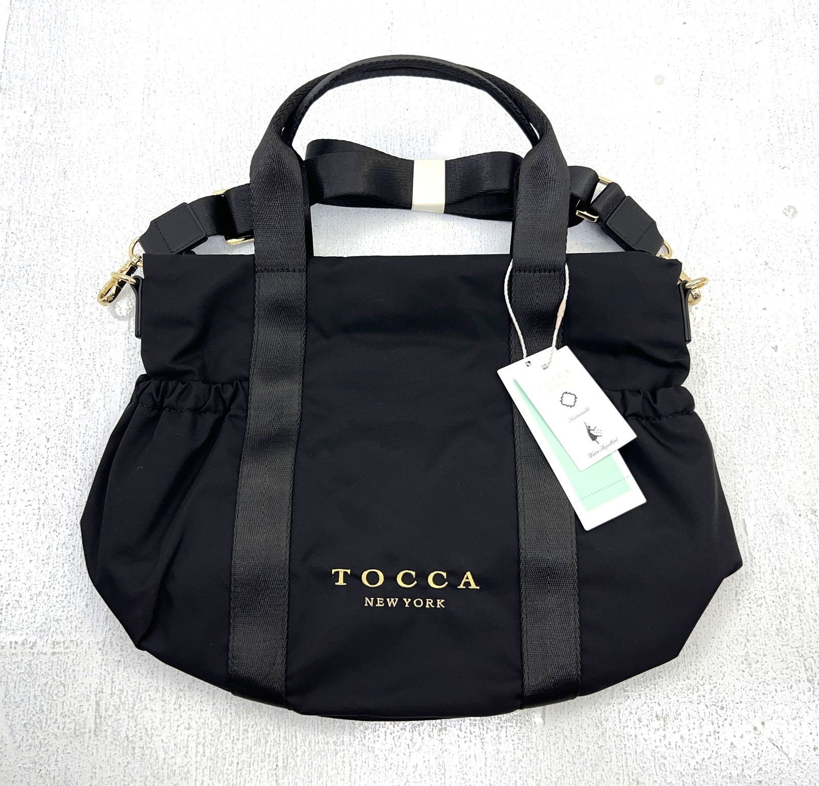 盛岡79-0117 TOCCA トッカ SANA SIDEPOCKET TOTE トートバッグ 80 レディース