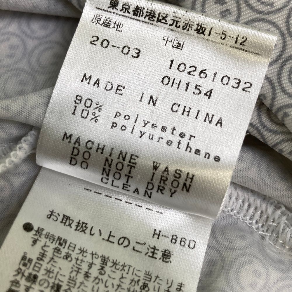  サイズ 0 PEARLY GATES パーリーゲイツ ジップパーカー ニコちゃん 総柄 グレー系 ゴルフウェア レディース ストスト ジャケット レディースウェア