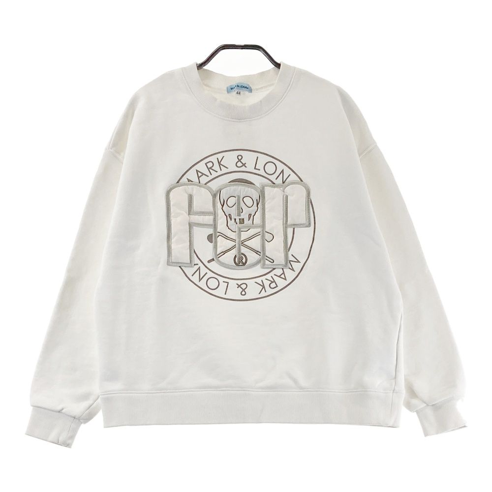 サイズ 44 MARK-LONA マークアンドロナ モデル スウェットトレーナー ホワイト系 240101555682 ゴルフウェア メンズ ストスト