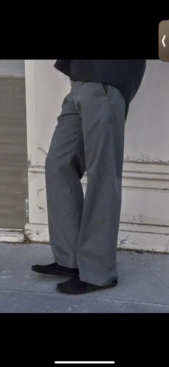 MUDULE ストライプ スラックス