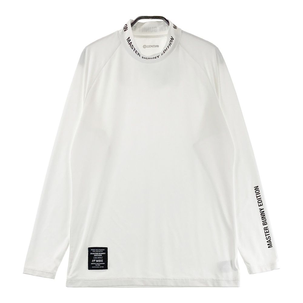 サイズ 6 MASTER BUNNY EDITION マスターバニーエディション モデル ハイネック 長袖Tシャツ ホワイト系 240101560076 ゴルフウェア メンズ ストスト