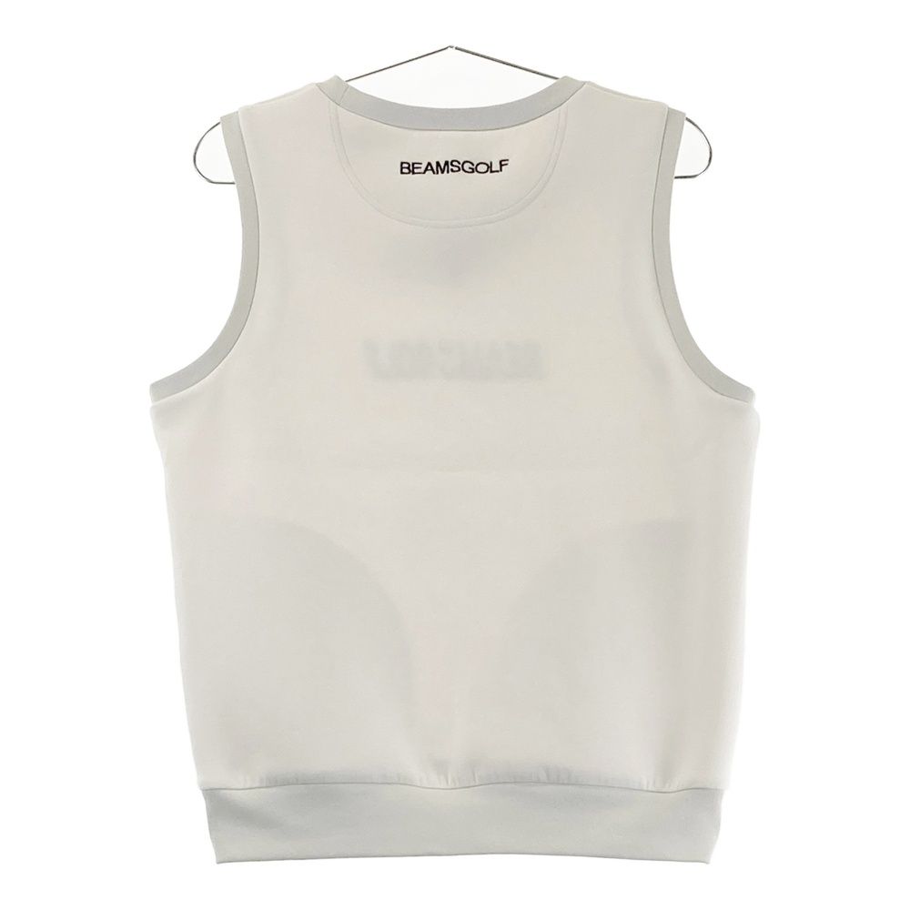 サイズ L BEAMS GOLF ビームスゴルフ モデル スウェットベスト ホワイト系 ゴルフウェア レディース ストスト